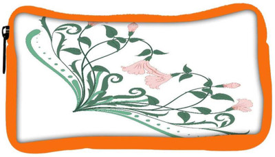 

Snoogg Eco Friendly Canvas Corner Flourish Frame Student Pen Pencil Case Coin Purse Pouch Cosmetic Makeup Bag (ORANGE) Pouch(Multicolor)