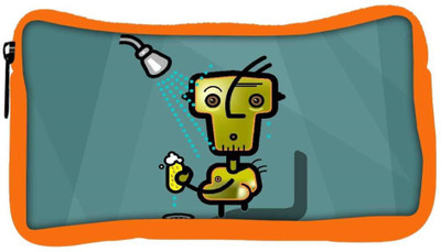 

Snoogg Eco Friendly Canvas Shower Designer Student Pen Pencil Case Coin Purse Pouch Cosmetic Makeup Bag (ORANGE) Pouch(Multicolor)