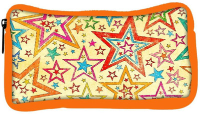 

Snoogg Eco Friendly Canvas Star Studded Student Pen Pencil Case Coin Purse Pouch Cosmetic Makeup Bag (ORANGE) Pouch(Multicolor)