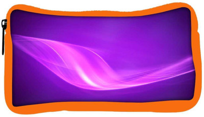 

Snoogg Eco Friendly Canvas Design Purple Wave Designer Student Pen Pencil Case Coin Purse Pouch Cosmetic Makeup Bag (ORANGE) Pouch(Multicolor)
