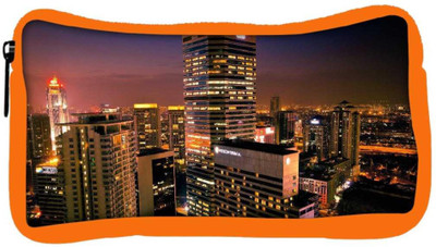 

Snoogg Eco Friendly Canvas City View Designer Student Pen Pencil Case Coin Purse Pouch Cosmetic Makeup Bag (ORANGE) Pouch(Multicolor)