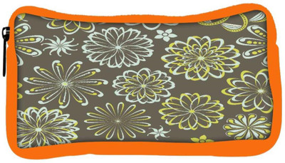 

Snoogg Eco Friendly Canvas White Florals Designer Student Pen Pencil Case Coin Purse Pouch Cosmetic Makeup Bag (ORANGE) Pouch(Multicolor)