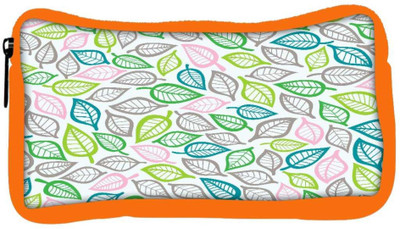 

Snoogg Eco Friendly Canvas Colorful Leaves Designer Student Pen Pencil Case Coin Purse Pouch Cosmetic Makeup Bag (ORANGE) Pouch(Multicolor)