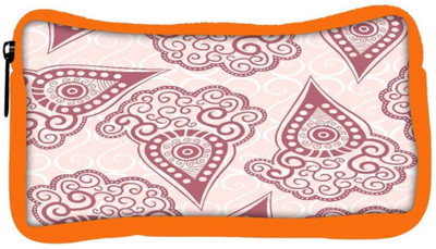 

Snoogg Eco Friendly Canvas Maroon Pattern Designer Student Pen Pencil Case Coin Purse Pouch Cosmetic Makeup Bag (ORANGE) Pouch(Multicolor)