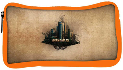 

Snoogg Eco Friendly Canvas Barnoaflas Designer Student Pen Pencil Case Coin Purse Pouch Cosmetic Makeup Bag (ORANGE) Pouch(Multicolor)