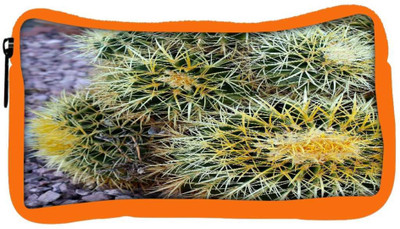 

Snoogg Eco Friendly Canvas Barrel Cactus Student Pen Pencil Case Coin Purse Pouch Cosmetic Makeup Bag (ORANGE) Pouch(Multicolor)