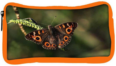 

Snoogg Eco Friendly Canvas Brown Butterfly Designer Student Pen Pencil Case Coin Purse Pouch Cosmetic Makeup Bag (ORANGE) Pouch(Multicolor)