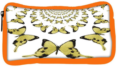 

Snoogg Eco Friendly Canvas Kaleidoscopic Butterflies Student Pen Pencil Case Coin Purse Pouch Cosmetic Makeup Bag (ORANGE) Pouch(Multicolor)