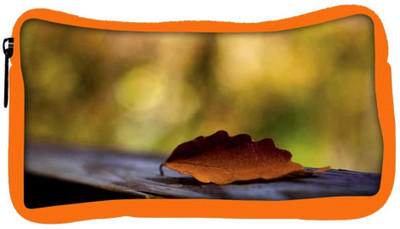 

Snoogg Eco Friendly Canvas Red Leaves With Green Leaves Designer Student Pen Pencil Case Coin Purse Pouch Cosmetic Makeup Bag (ORANGE) Pouch(Multicolor)