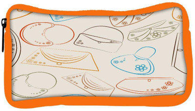

Snoogg Eco Friendly Canvas Handbag Designer Student Pen Pencil Case Coin Purse Pouch Cosmetic Makeup Bag (ORANGE) Pouch(Multicolor)