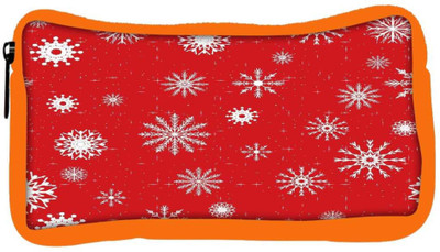

Snoogg Eco Friendly Canvas Christmas Spring Red Designer Student Pen Pencil Case Coin Purse Pouch Cosmetic Makeup Bag (ORANGE) Pouch(Multicolor)