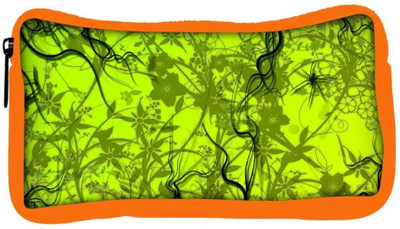 

Snoogg Eco Friendly Canvas Green Pattern Design Designer Student Pen Pencil Case Coin Purse Pouch Cosmetic Makeup Bag (ORANGE) Pouch(Multicolor)
