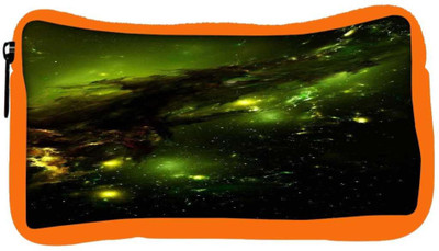 

Snoogg Eco Friendly Canvas Abstract Space Student Pen Pencil Case Coin Purse Pouch Cosmetic Makeup Bag (ORANGE) Pouch(Multicolor)