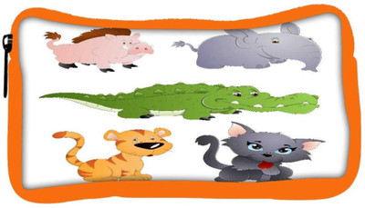 

Snoogg Eco Friendly Canvas Cute Animals Vectors Student Pen Pencil Case Coin Purse Pouch Cosmetic Makeup Bag (ORANGE) Pouch(Multicolor)