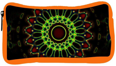 

Snoogg Eco Friendly Canvas Neon Colorful Chakra Design Designer Student Pen Pencil Case Coin Purse Pouch Cosmetic Makeup Bag (ORANGE) Pouch(Multicolor)