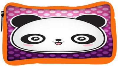 

Snoogg Eco Friendly Canvas Cute Panda Student Pen Pencil Case Coin Purse Pouch Cosmetic Makeup Bag (ORANGE) Pouch(Multicolor)