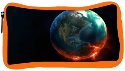 

Snoogg Eco Friendly Canvas Abstract Earth Designer Student Pen Pencil Case Coin Purse Pouch Cosmetic Makeup Bag (ORANGE) Pouch(Multicolor)