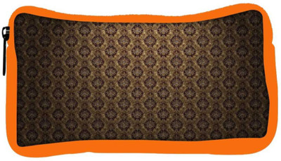 

Snoogg Eco Friendly Canvas Brown Pattern Layer Designer Student Pen Pencil Case Coin Purse Pouch Cosmetic Makeup Bag (ORANGE) Pouch(Multicolor)