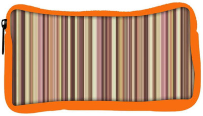 

Snoogg Eco Friendly Canvas Colorful Strips Designer Student Pen Pencil Case Coin Purse Pouch Cosmetic Makeup Bag (ORANGE) Pouch(Multicolor)