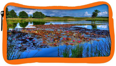 

Snoogg Eco Friendly Canvas Flowers On The River Designer Student Pen Pencil Case Coin Purse Pouch Cosmetic Makeup Bag (ORANGE) Pouch(Multicolor)