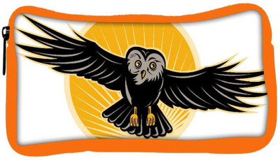

Snoogg Eco Friendly Canvas Owl Flying Front Student Pen Pencil Case Coin Purse Pouch Cosmetic Makeup Bag (ORANGE) Pouch(Multicolor)