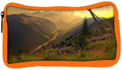 

Snoogg Eco Friendly Canvas Colorful Flowers Designer Student Pen Pencil Case Coin Purse Pouch Cosmetic Makeup Bag (ORANGE) Pouch(Multicolor)