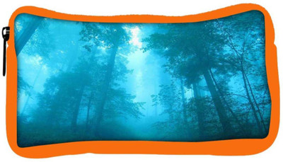 

Snoogg Eco Friendly Canvas Blue Forest Designer Student Pen Pencil Case Coin Purse Pouch Cosmetic Makeup Bag (ORANGE) Pouch(Multicolor)