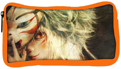 

Snoogg Eco Friendly Canvas Firey Eyed Woman Behind The Mask Designer Student Pen Pencil Case Coin Purse Pouch Cosmetic Makeup Bag (ORANGE) Pouch(Multicolor)