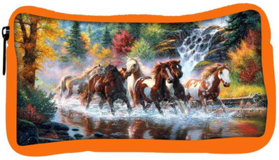 

Snoogg Eco Friendly Canvas Abstract Art Of Horse Designer Student Pen Pencil Case Coin Purse Pouch Cosmetic Makeup Bag (ORANGE) Pouch(Multicolor)