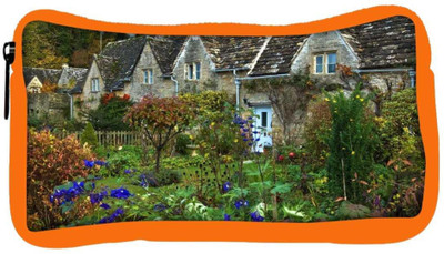 

Snoogg Eco Friendly Canvas Colorful Garden Designer Student Pen Pencil Case Coin Purse Pouch Cosmetic Makeup Bag (ORANGE) Pouch(Multicolor)