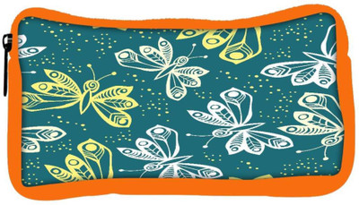 

Snoogg Eco Friendly Canvas White And Yellow Butterfly Designer Student Pen Pencil Case Coin Purse Pouch Cosmetic Makeup Bag (ORANGE) Pouch(Multicolor)