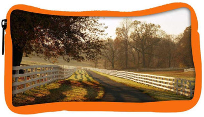 

Snoogg Eco Friendly Canvas Clear Pathway Designer Student Pen Pencil Case Coin Purse Pouch Cosmetic Makeup Bag (ORANGE) Pouch(Multicolor)