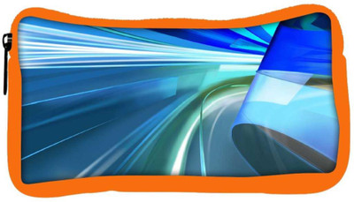 

Snoogg Eco Friendly Canvas Blue Ways Trips Designer Student Pen Pencil Case Coin Purse Pouch Cosmetic Makeup Bag (ORANGE) Pouch(Multicolor)