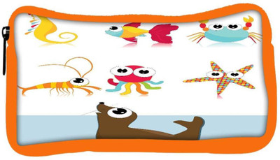 

Snoogg Eco Friendly Canvas Background With Sea Animal Student Pen Pencil Case Coin Purse Pouch Cosmetic Makeup Bag (ORANGE) Pouch(Multicolor)