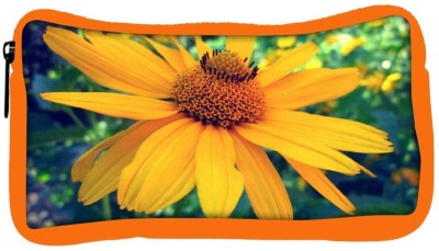 

Snoogg Eco Friendly Canvas Big Flower Designer Student Pen Pencil Case Coin Purse Pouch Cosmetic Makeup Bag (ORANGE) Pouch(Multicolor)