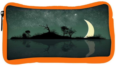 

Snoogg Eco Friendly Canvas Half Moon Designer Student Pen Pencil Case Coin Purse Pouch Cosmetic Makeup Bag (ORANGE) Pouch(Multicolor)