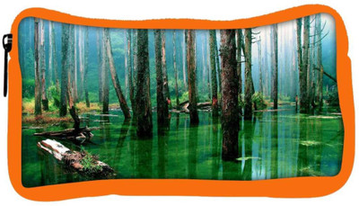 

Snoogg Eco Friendly Canvas Green Water Designer Student Pen Pencil Case Coin Purse Pouch Cosmetic Makeup Bag (ORANGE) Pouch(Multicolor)