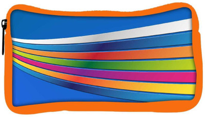 

Snoogg Eco Friendly Canvas Blue Background Strips Designer Student Pen Pencil Case Coin Purse Pouch Cosmetic Makeup Bag (ORANGE) Pouch(Multicolor)