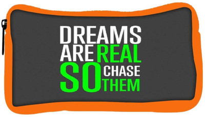 

Snoogg Eco Friendly Canvas Chase Them Student Pen Pencil Case Coin Purse Pouch Cosmetic Makeup Bag (ORANGE) Pouch(Multicolor)