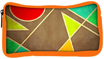 

Snoogg Eco Friendly Canvas Pastel Geometric Shapes 2677 Student Pen Pencil Case Coin Purse Pouch Cosmetic Makeup Bag (ORANGE) Pouch(Multicolor)