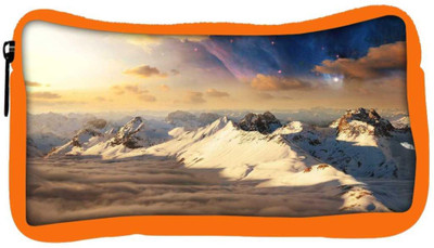 

Snoogg Eco Friendly Canvas Everst Top With Clouds Designer Student Pen Pencil Case Coin Purse Pouch Cosmetic Makeup Bag (ORANGE) Pouch(Multicolor)