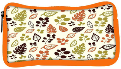 

Snoogg Eco Friendly Canvas Colorful Leaves Designer Student Pen Pencil Case Coin Purse Pouch Cosmetic Makeup Bag (ORANGE) Pouch(Multicolor)