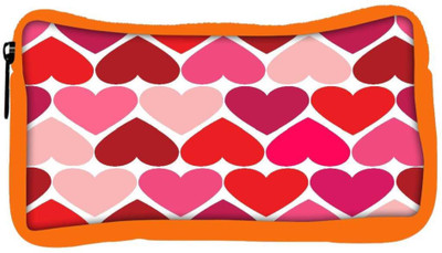 

Snoogg Eco Friendly Canvas Opposite Hearts Designer Student Pen Pencil Case Coin Purse Pouch Cosmetic Makeup Bag (ORANGE) Pouch(Multicolor)