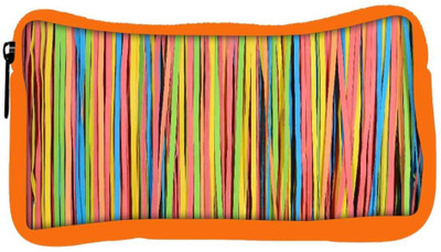 

Snoogg Eco Friendly Canvas Colorful Strips Designer Student Pen Pencil Case Coin Purse Pouch Cosmetic Makeup Bag (ORANGE) Pouch(Multicolor)