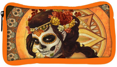 

Snoogg Eco Friendly Canvas Tribal Chic Student Pen Pencil Case Coin Purse Pouch Cosmetic Makeup Bag (ORANGE) Pouch(Multicolor)
