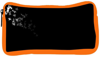 

Snoogg Eco Friendly Canvas Black And White Leaves Designer Student Pen Pencil Case Coin Purse Pouch Cosmetic Makeup Bag (ORANGE) Pouch(Multicolor)