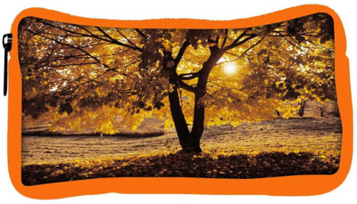 

Snoogg Eco Friendly Canvas Summer Forest Designer Student Pen Pencil Case Coin Purse Pouch Cosmetic Makeup Bag (ORANGE) Pouch(Multicolor)