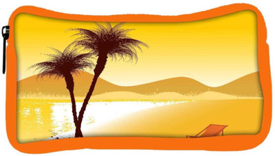 

Snoogg Eco Friendly Canvas Summer Background Student Pen Pencil Case Coin Purse Pouch Cosmetic Makeup Bag (ORANGE) Pouch(Multicolor)