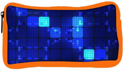 

Snoogg Eco Friendly Canvas Blue Blocks Designer Student Pen Pencil Case Coin Purse Pouch Cosmetic Makeup Bag (ORANGE) Pouch(Multicolor)