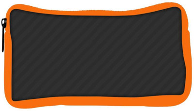 

Snoogg Eco Friendly Canvas Black Diagonal Stripes Designer Student Pen Pencil Case Coin Purse Pouch Cosmetic Makeup Bag (ORANGE) Pouch(Multicolor)